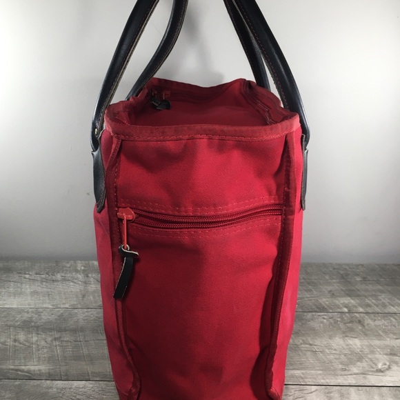 Wilderness Pride Bag Red Tote Purse Cotton Shopping Shopper Handbag Shoulder - Picture 7 of 11